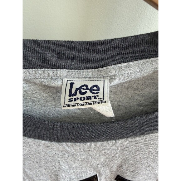 Lee Sport New York Mets Major League Baseball XL Grey Puff Print Embossed VTG - Picture 6 of 7